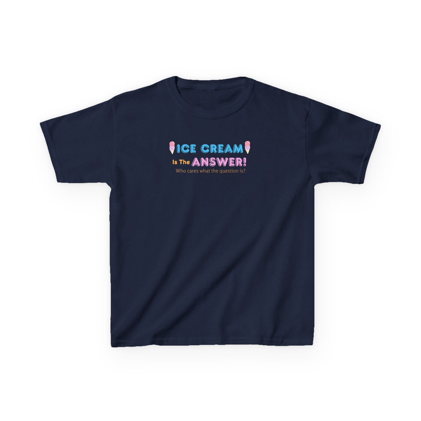 Kids Ice Cream Themed Tee - Fun Summer Shirt, Birthday Gift, Playtime Apparel, Cute Casual Wear, Sweet Treats Top