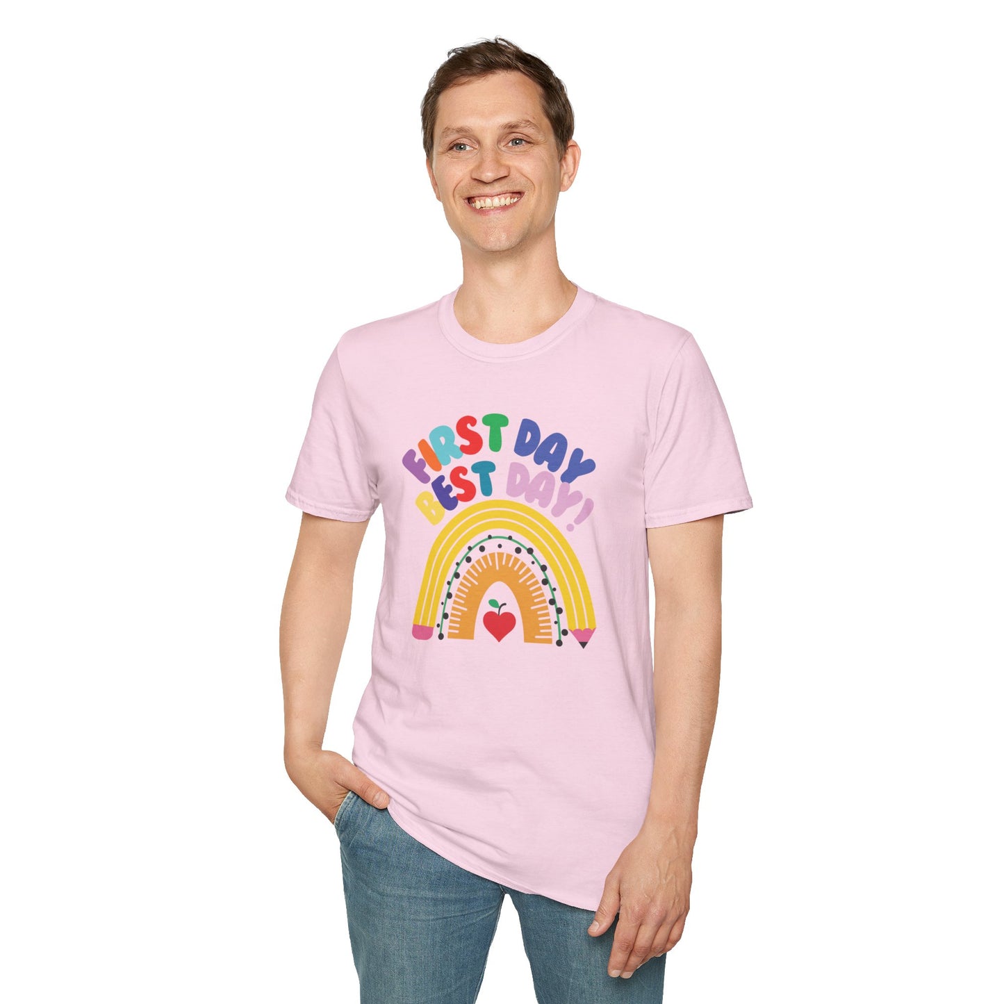"First Day, Best Day" Unisex Softstyle T-Shirt