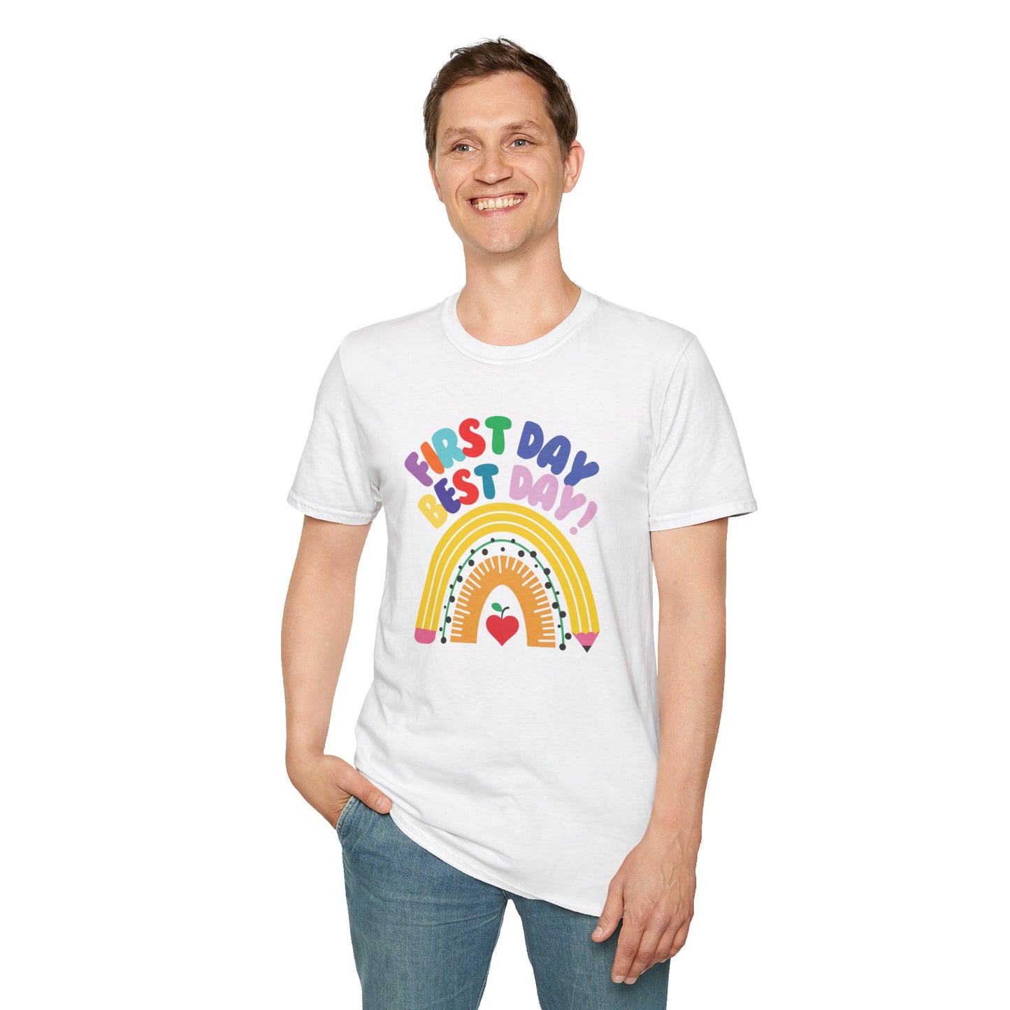"First Day, Best Day" Unisex Softstyle T-Shirt