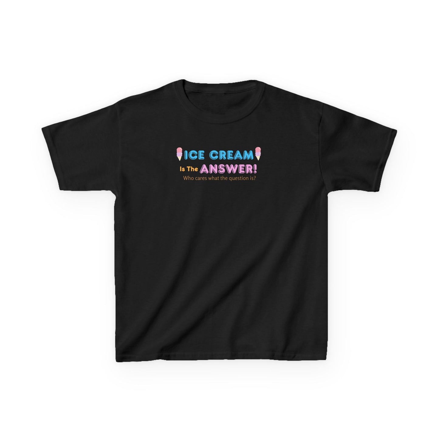 Kids Ice Cream Themed Tee - Fun Summer Shirt, Birthday Gift, Playtime Apparel, Cute Casual Wear, Sweet Treats Top