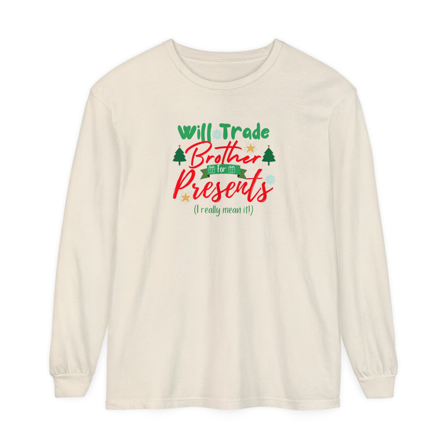 Unisex Garment-dyed Long Sleeve T-Shirt
