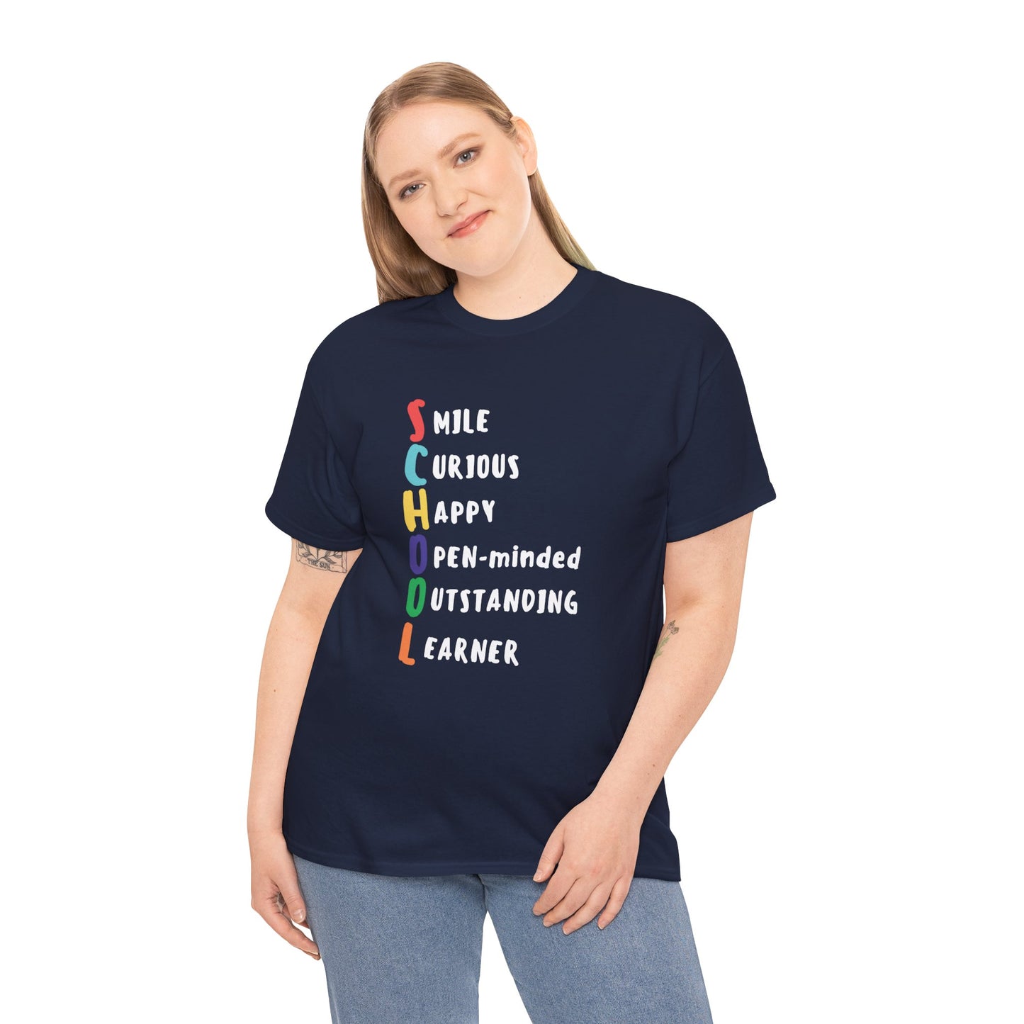"School" Acronym, Unisex Heavy Cotton Tee