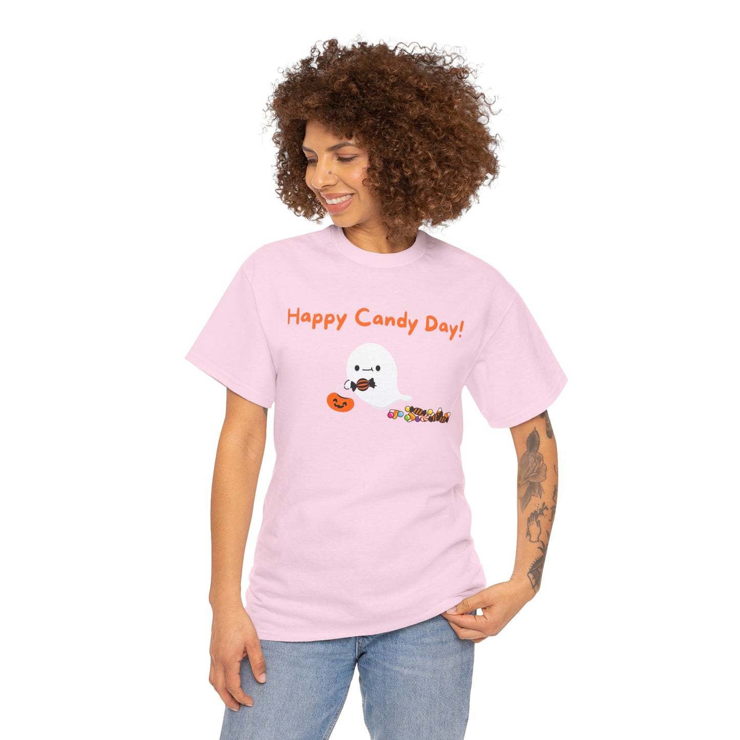 "Happy Candy Day!" Unisex Heavy Cotton Tee