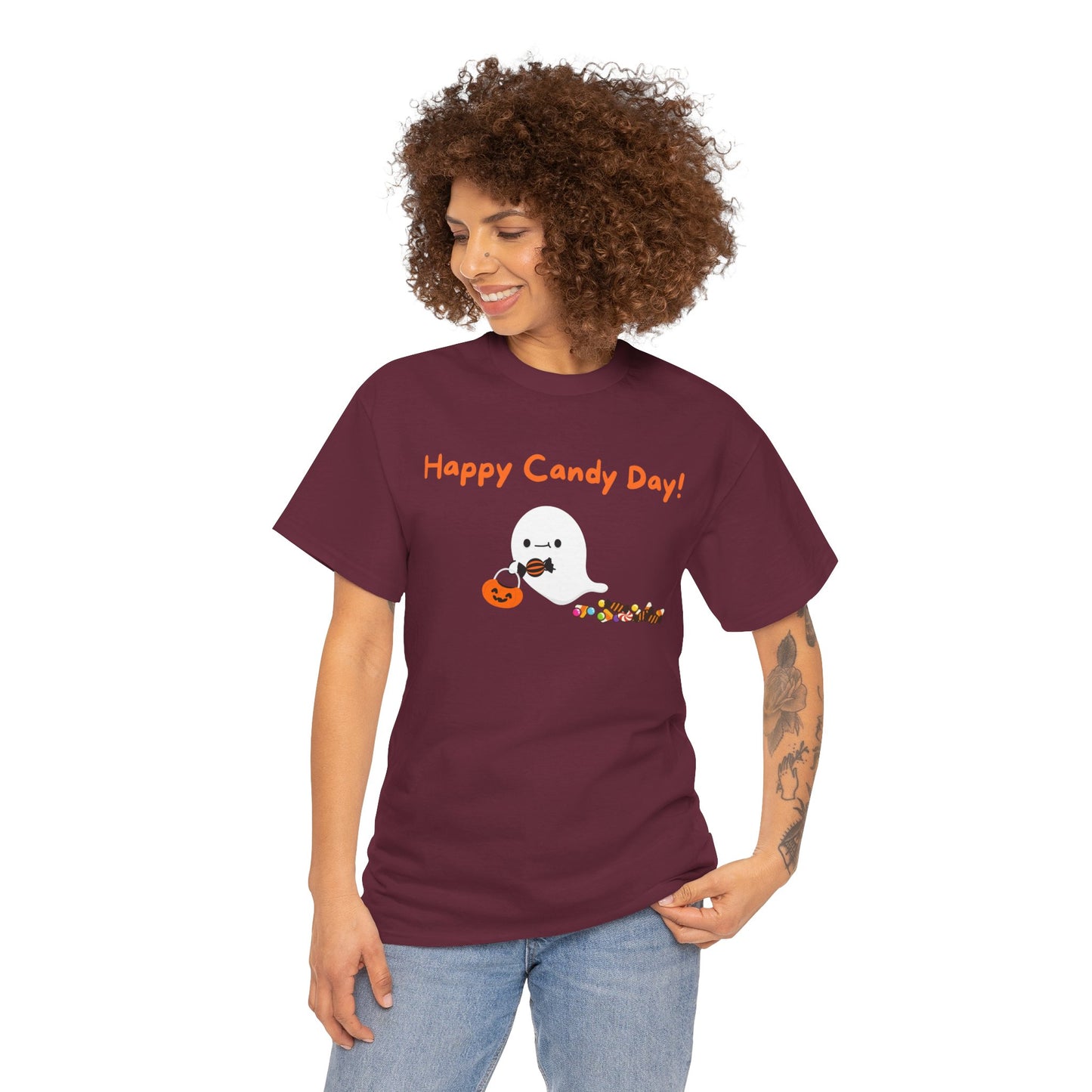 "Happy Candy Day!" Unisex Heavy Cotton Tee