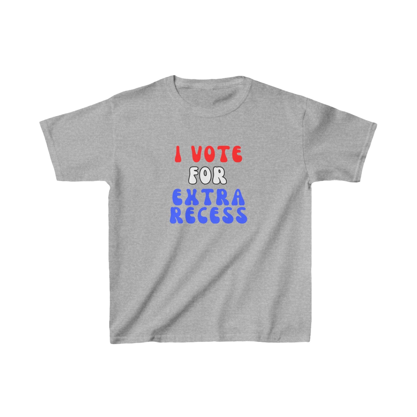 "I Vote For Extra Recess" Kids Heavy Cotton™ Tee