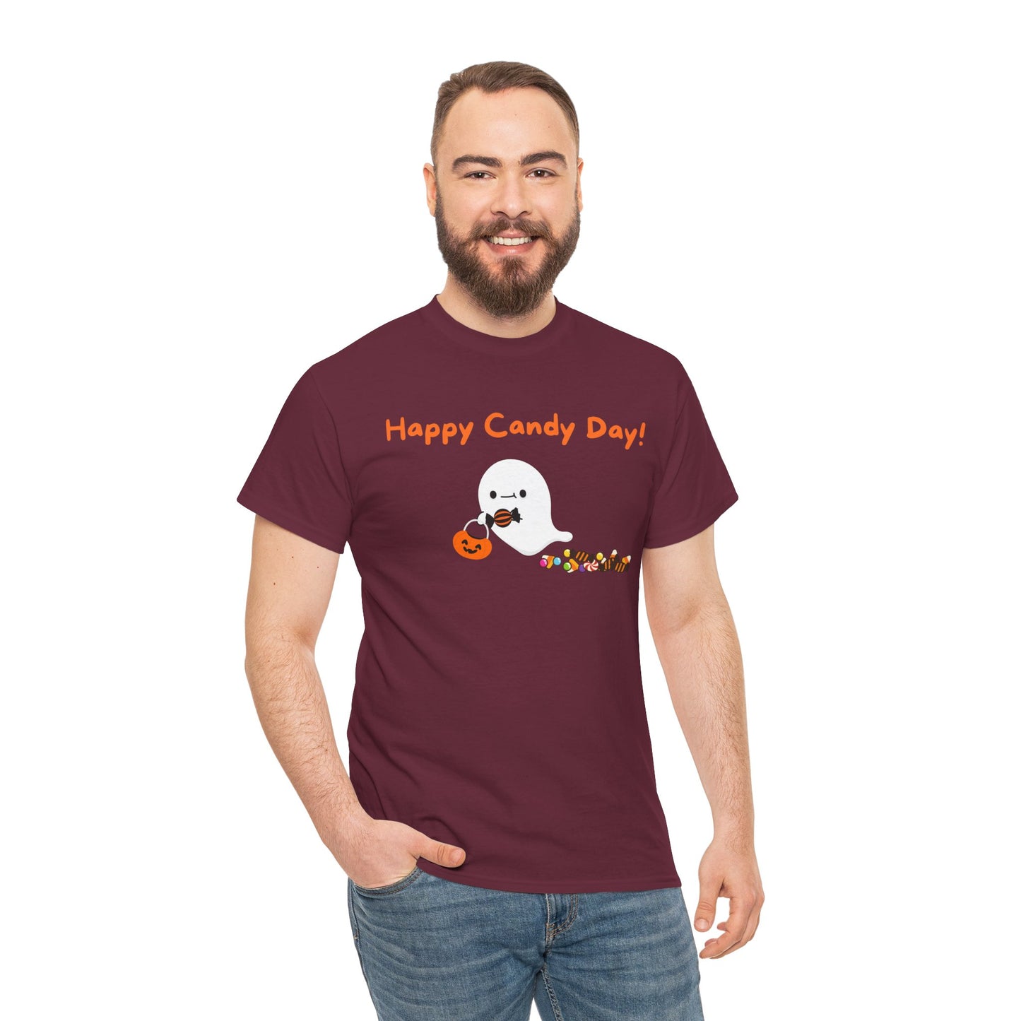 "Happy Candy Day!" Unisex Heavy Cotton Tee