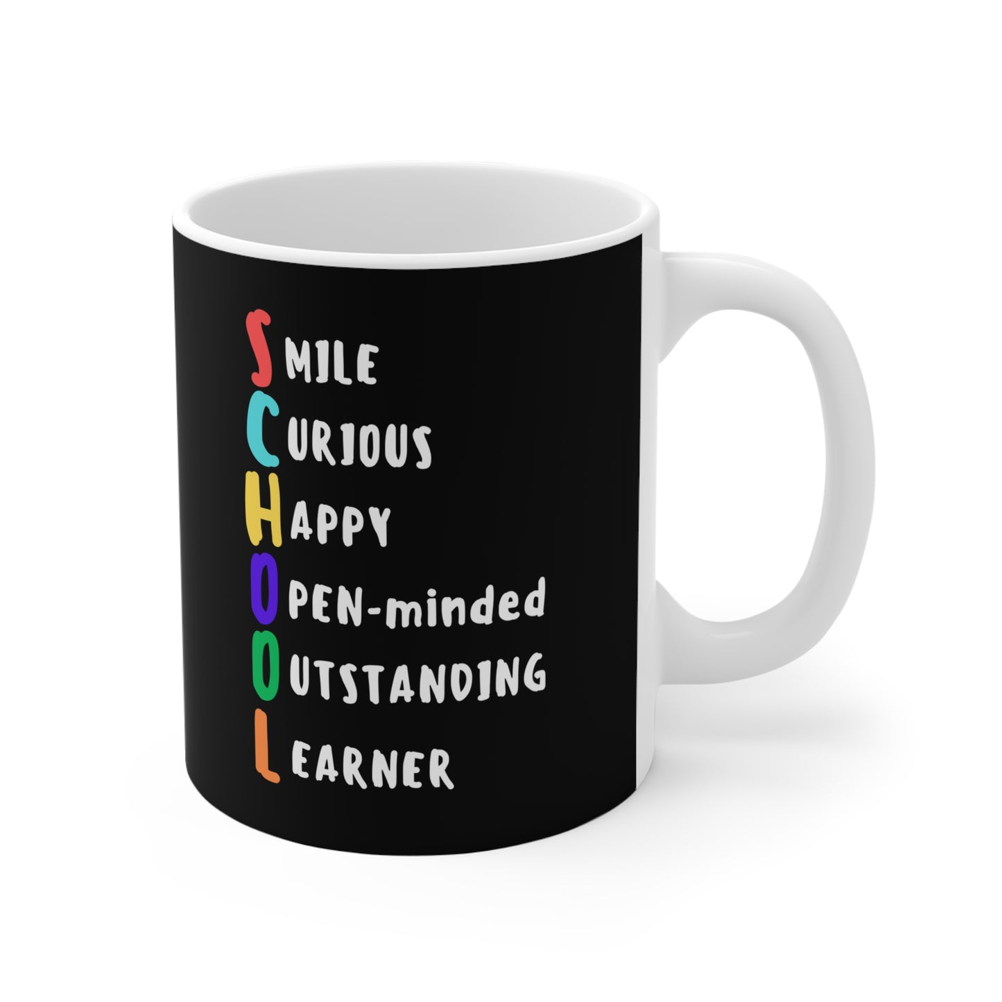 "School" Acronym, printed both sides, Mug 11oz