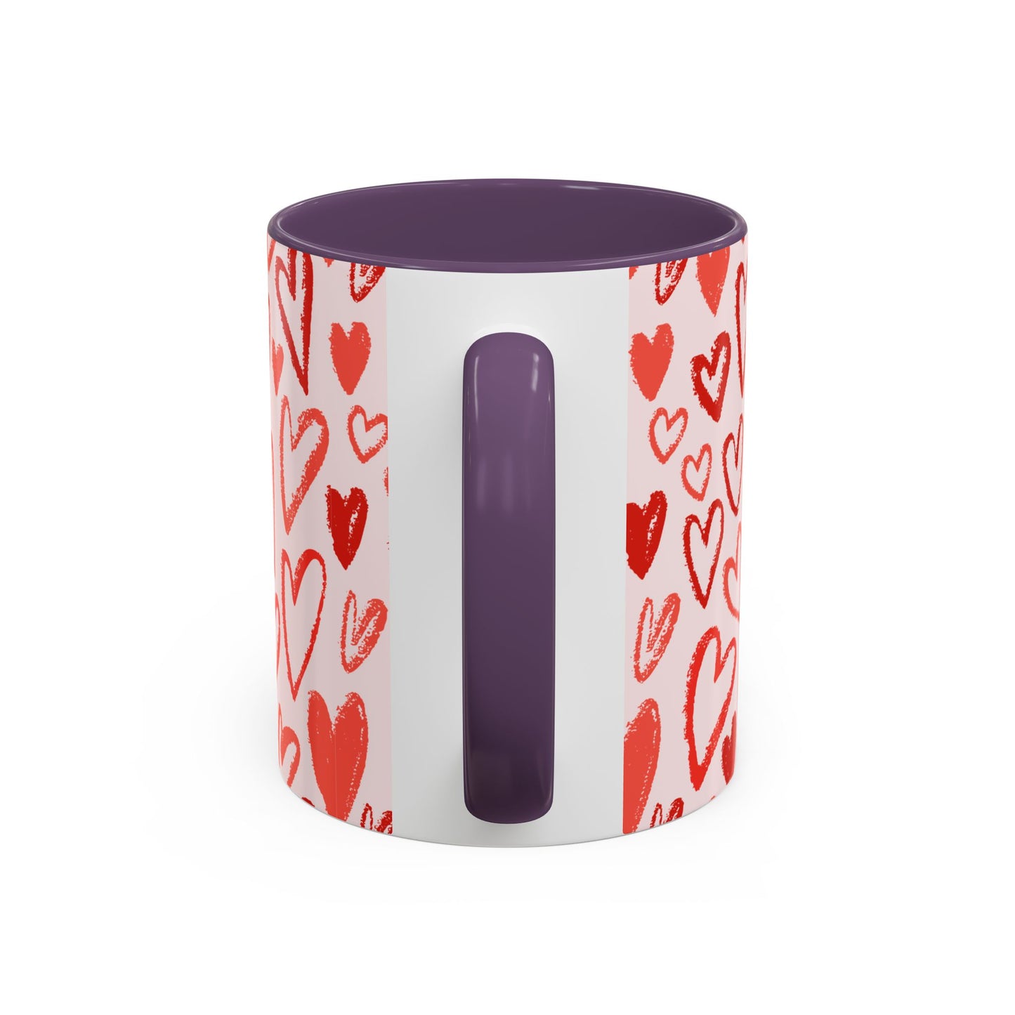 Coffee Mug Valentine's Day Hearts All Over Print 11, 15oz