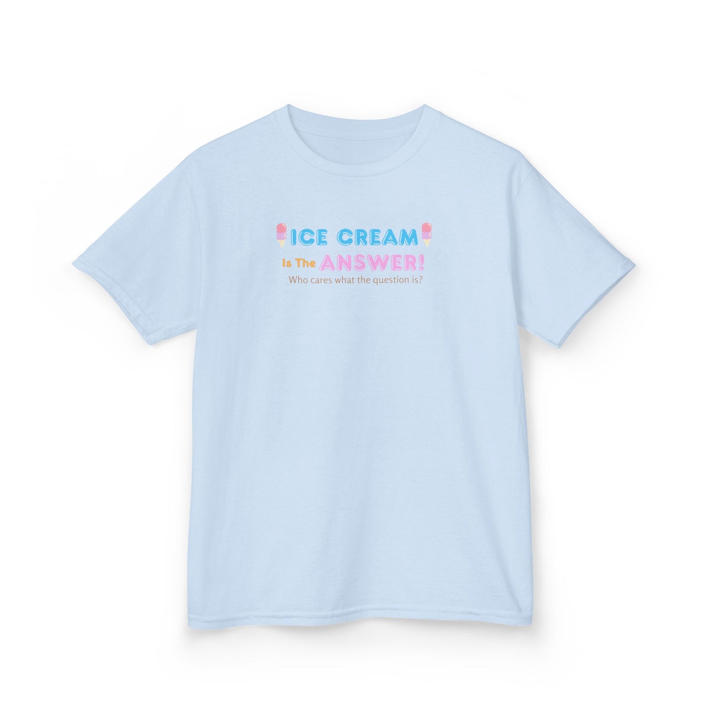 Kids Ice Cream Themed Tee - Fun Summer Shirt, Birthday Gift, Playtime Apparel, Cute Casual Wear, Sweet Treats Top