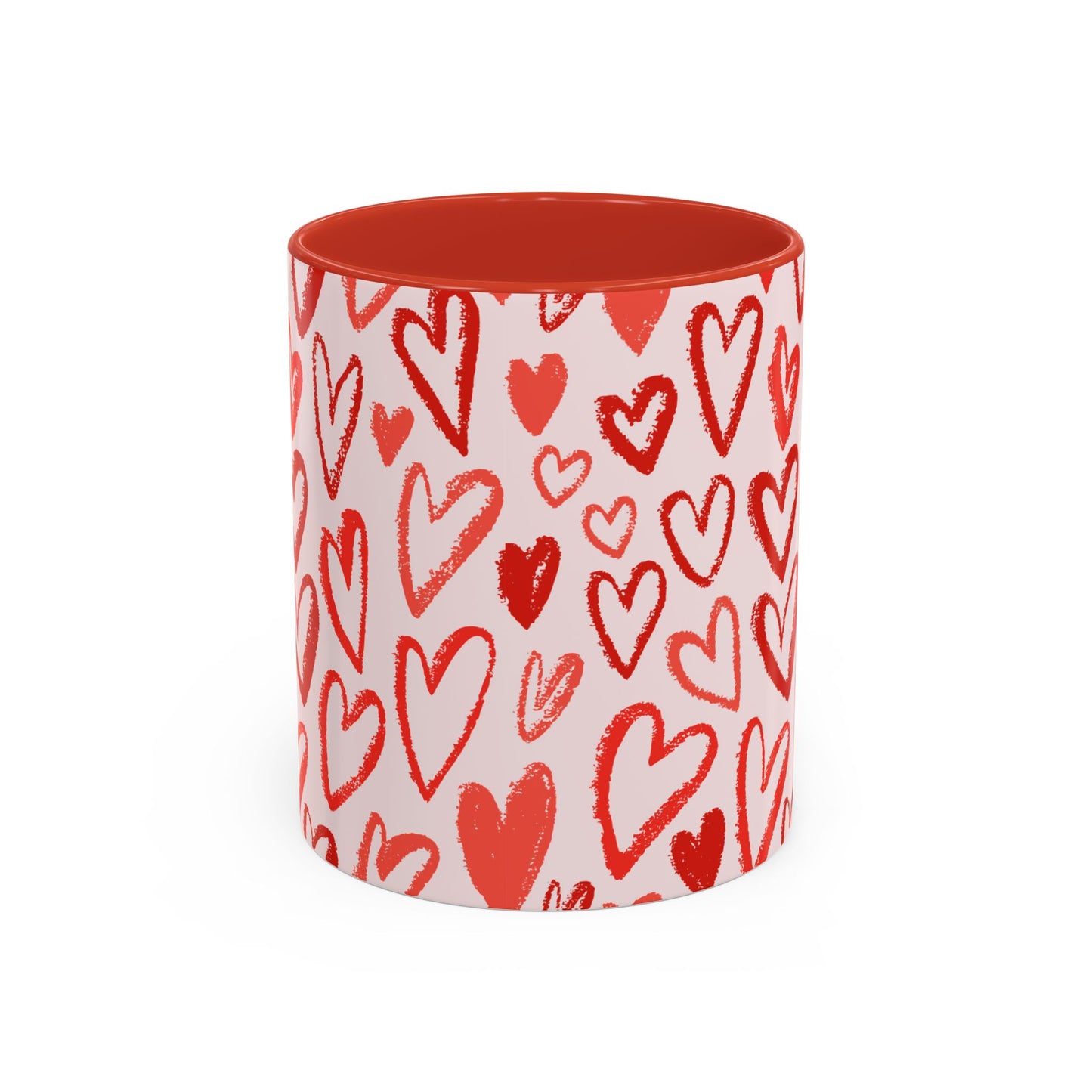 Coffee Mug Valentine's Day Hearts All Over Print 11, 15oz