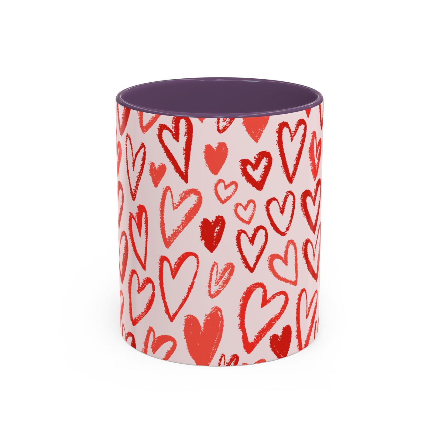 Coffee Mug Valentine's Day Hearts All Over Print 11, 15oz