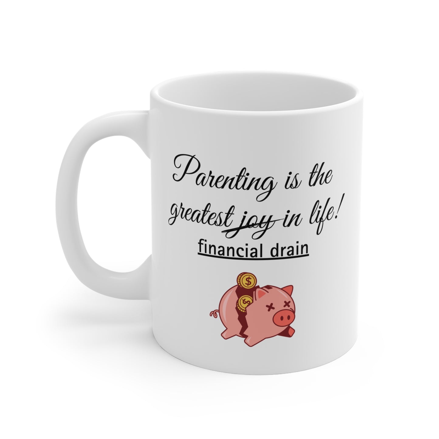 Parenting Joy Mug, 11oz Coffee Cup, Funny Gift for Parents, Mug, Birthday or Holiday Present