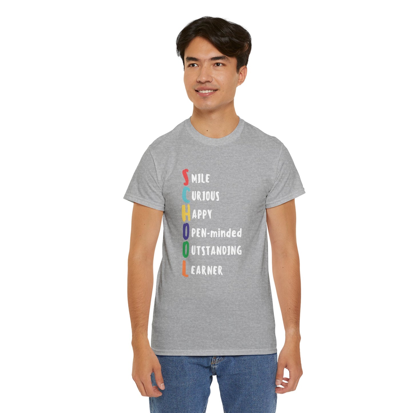 "School" Acronym, Unisex Heavy Cotton Tee