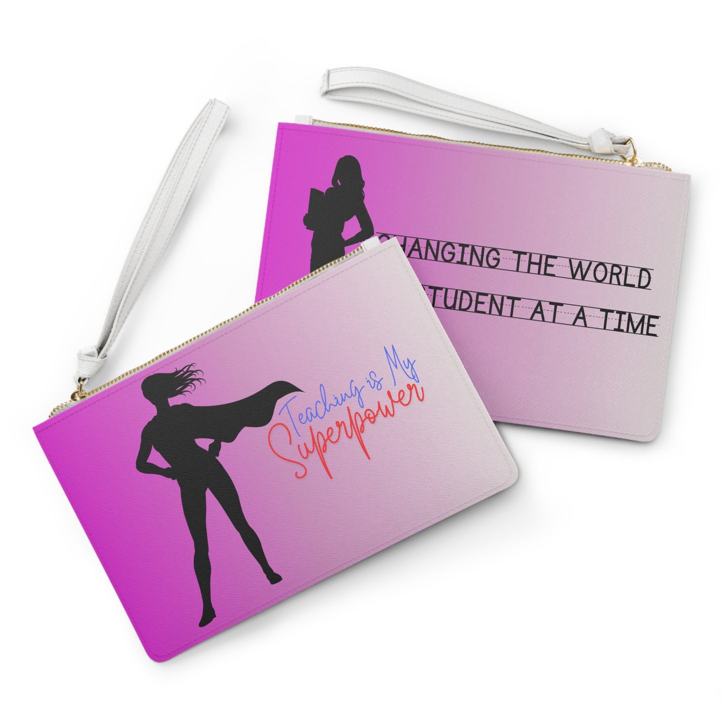 "Teaching Is My Superpower" Clutch Bag