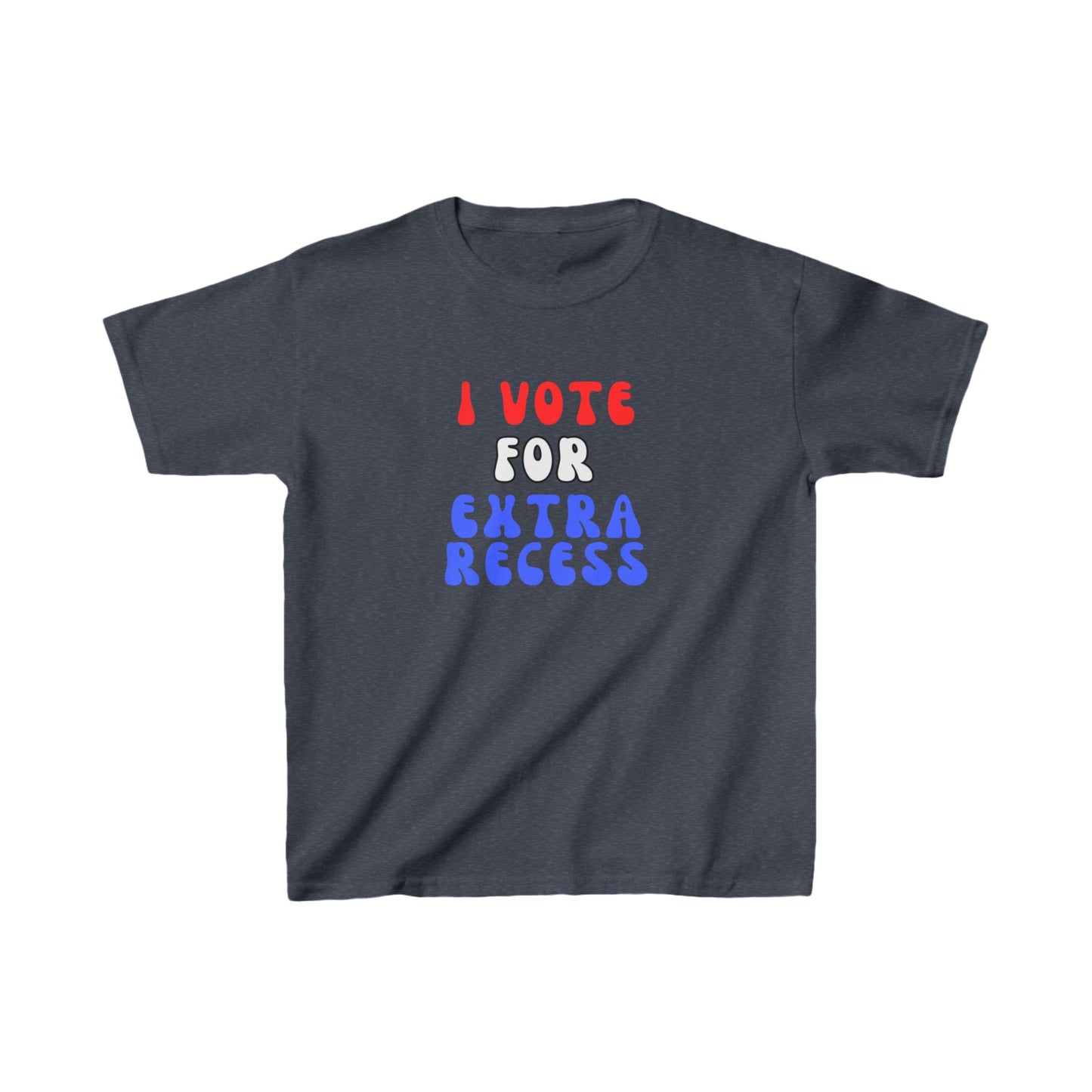 "I Vote For Extra Recess" Kids Heavy Cotton™ Tee