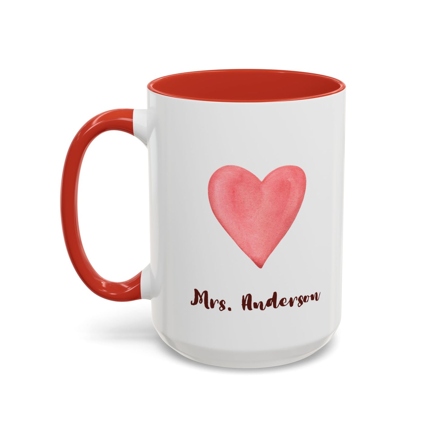 Coffee Mug, Brewing Love in the Classroom Daily, Valentine's Day Cute Personalizable Gift, Teacher Appreciation, 11 15oz Ceramic Cup