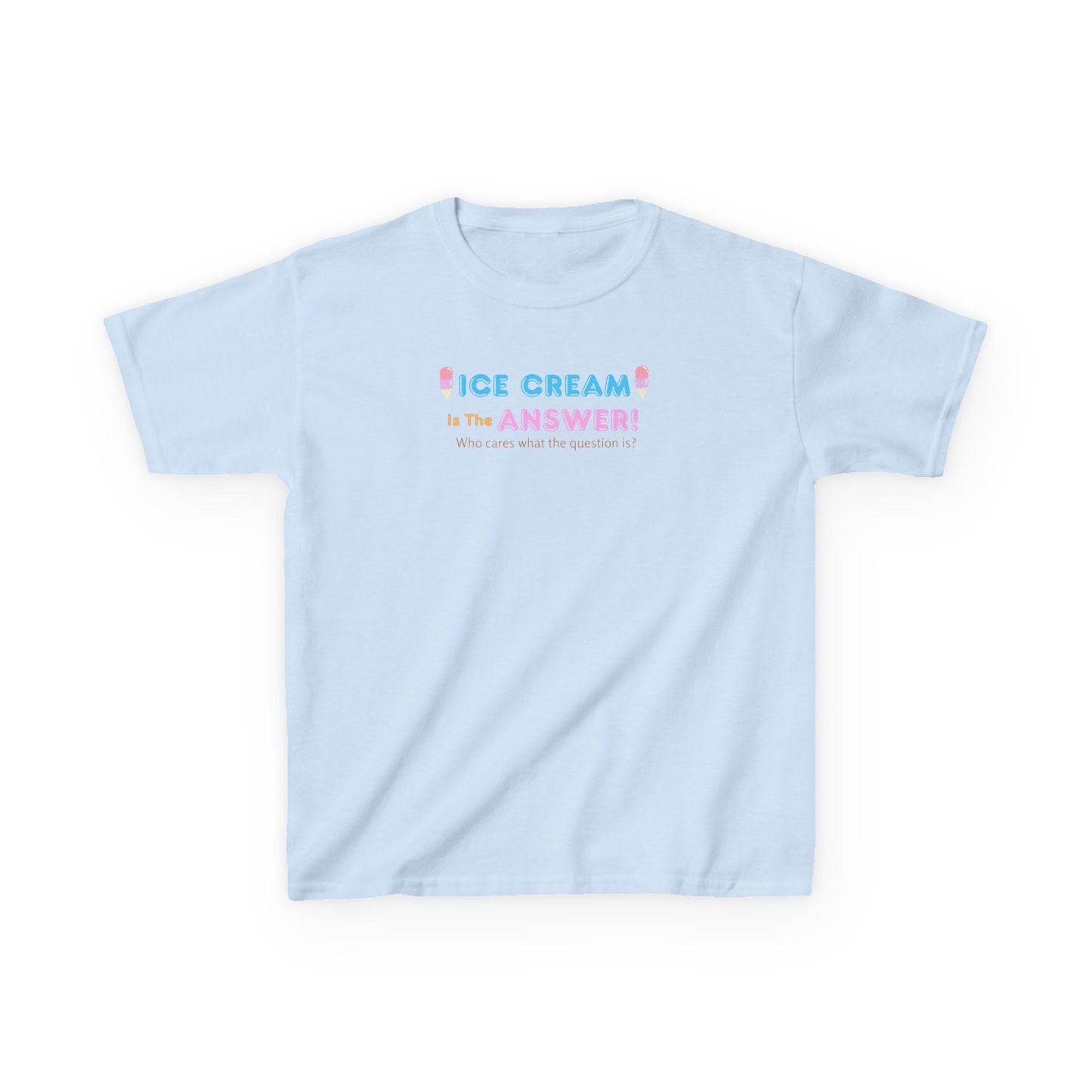 Kids Ice Cream Themed Tee - Fun Summer Shirt, Birthday Gift, Playtime Apparel, Cute Casual Wear, Sweet Treats Top