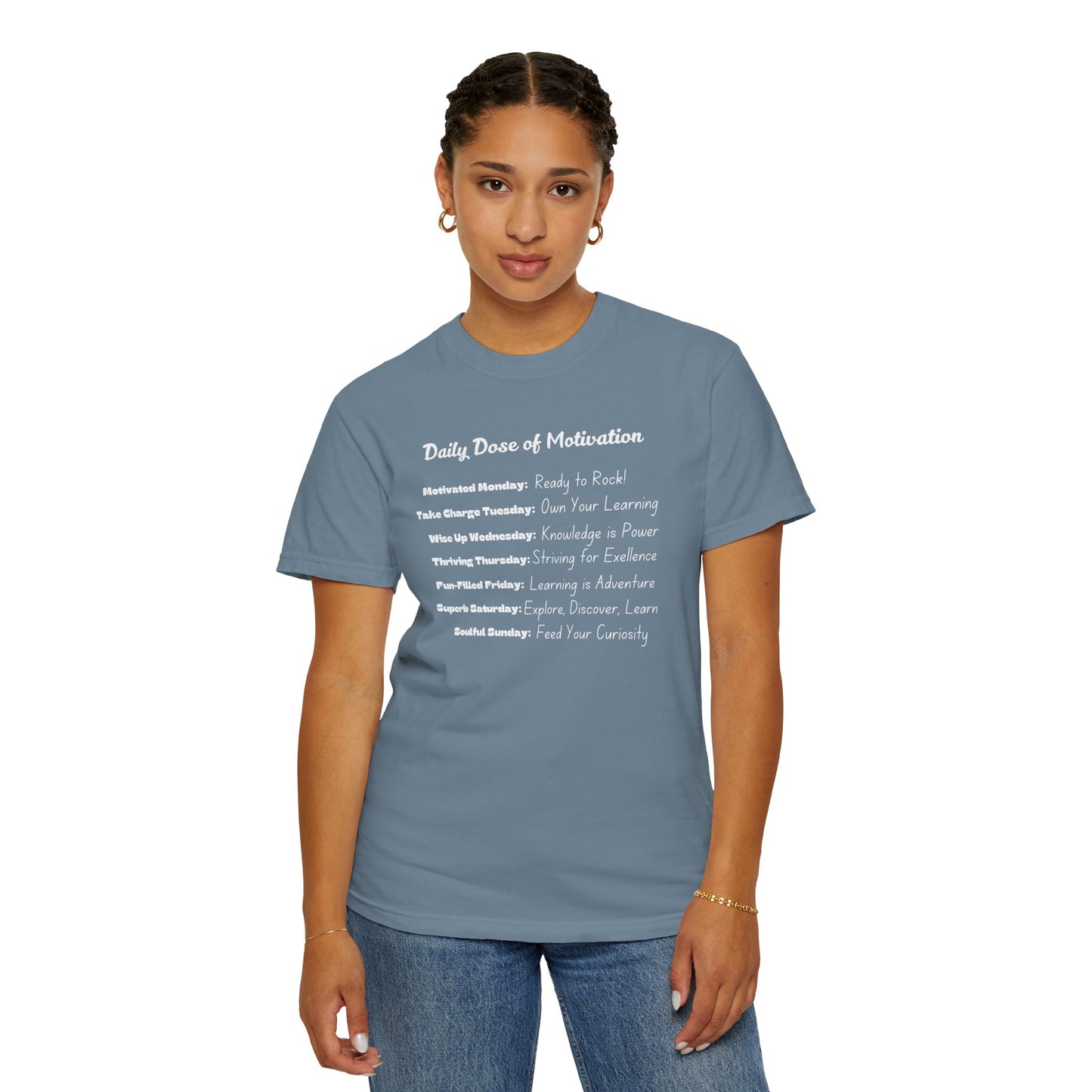 Daily Dose of Motivation, Mood Forecast Tee, Unisex Inspirational Shirt, Positive Vibes Top, Encouragement Gift, Men Women Clothing