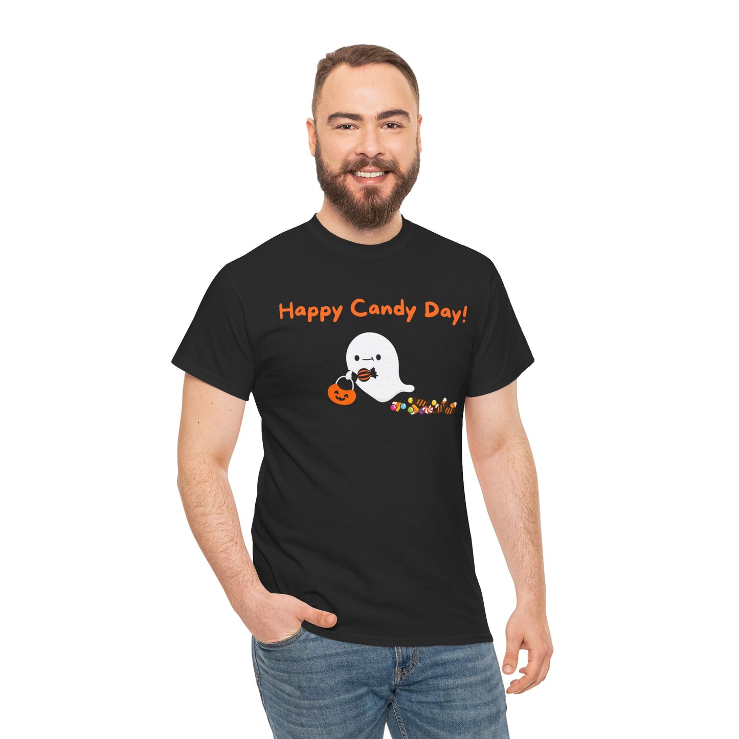 "Happy Candy Day!" Unisex Heavy Cotton Tee