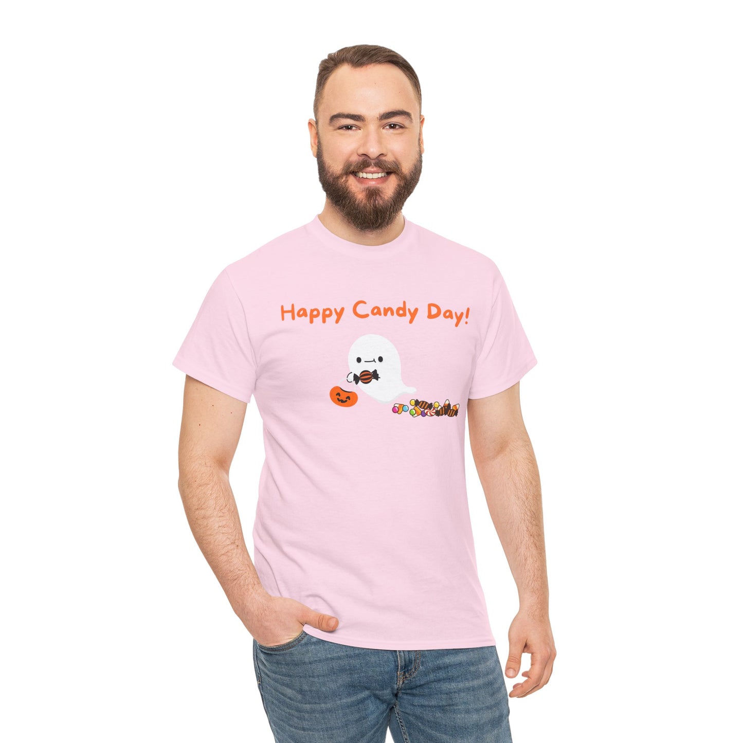 "Happy Candy Day!" Unisex Heavy Cotton Tee