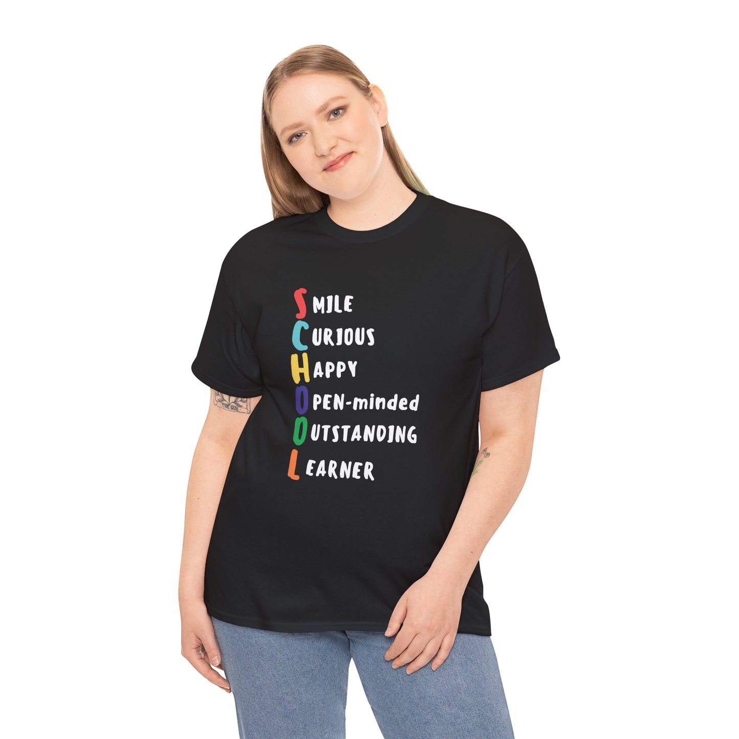 "School" Acronym, Unisex Heavy Cotton Tee