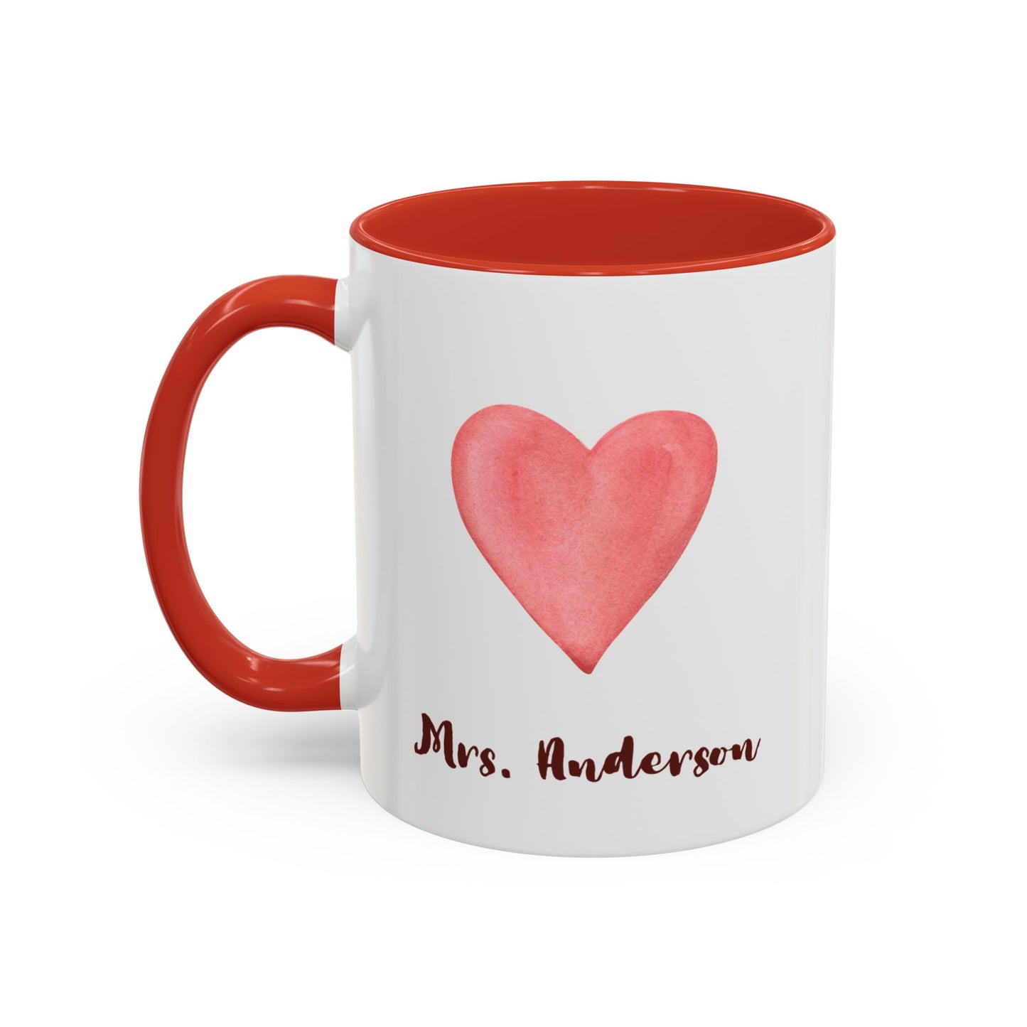 Coffee Mug, Brewing Love in the Classroom Daily, Valentine's Day Cute Personalizable Gift, Teacher Appreciation, 11 15oz Ceramic Cup