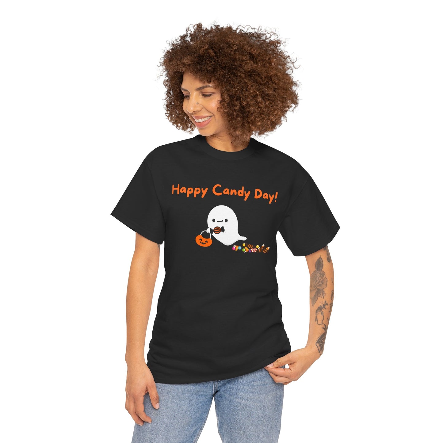"Happy Candy Day!" Unisex Heavy Cotton Tee