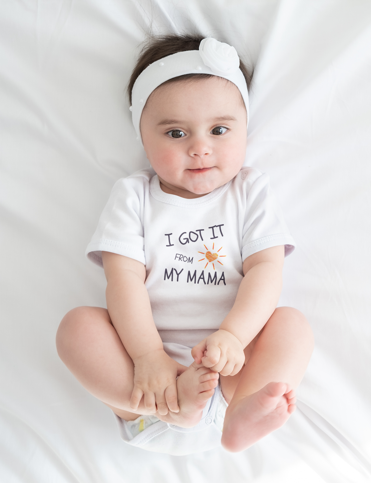 Baby Bodysuit Matching Set 'Got It From My Mom'