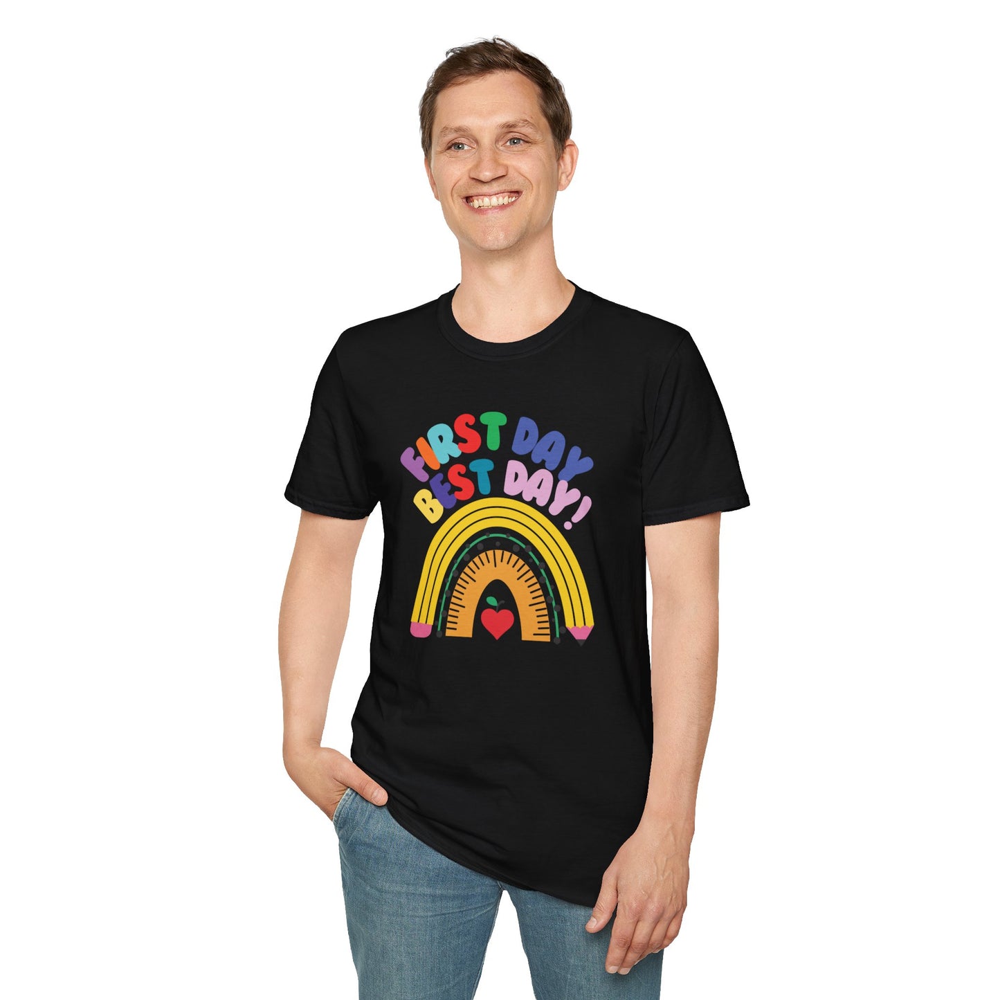 "First Day, Best Day" Unisex Softstyle T-Shirt