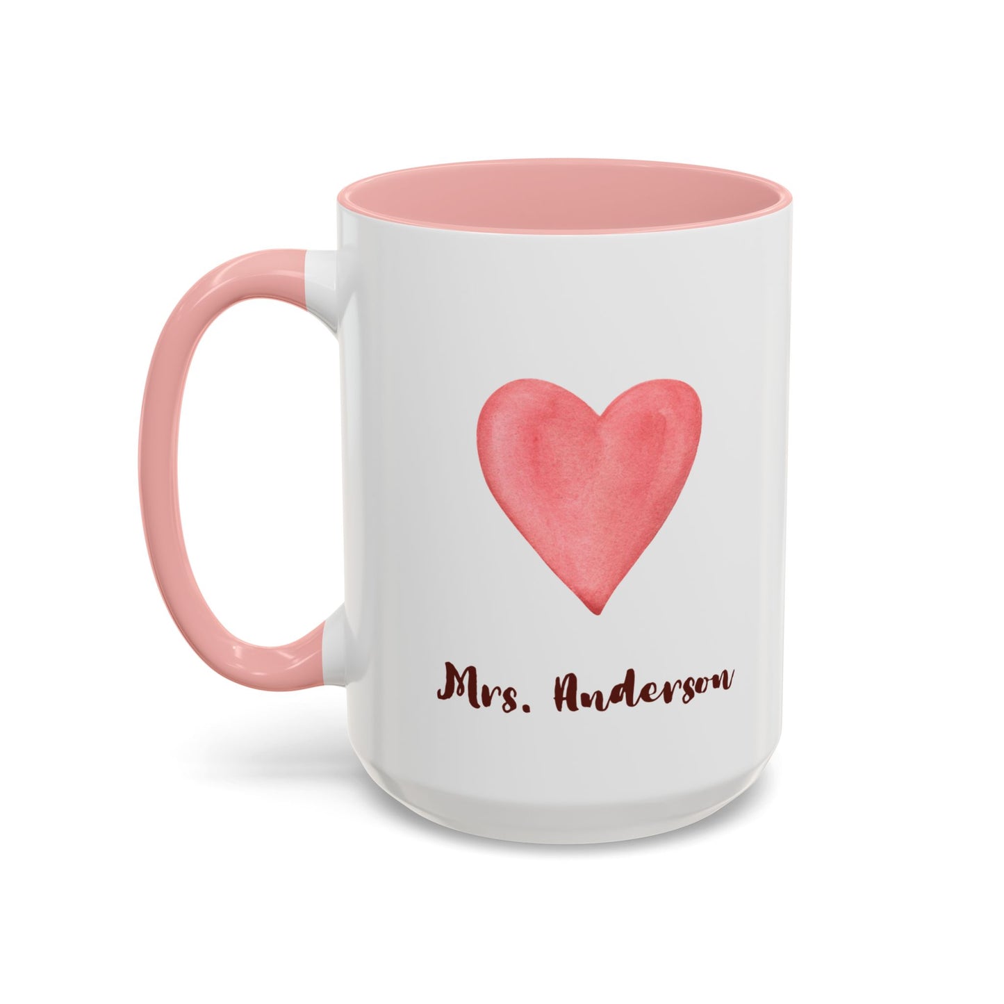 Coffee Mug, Brewing Love in the Classroom Daily, Valentine's Day Cute Personalizable Gift, Teacher Appreciation, 11 15oz Ceramic Cup
