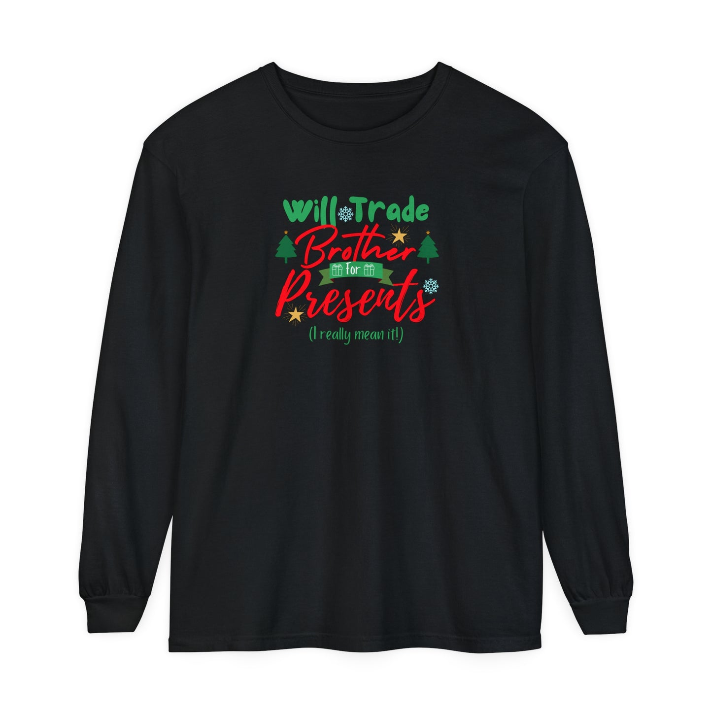 Unisex Garment-dyed Long Sleeve T-Shirt