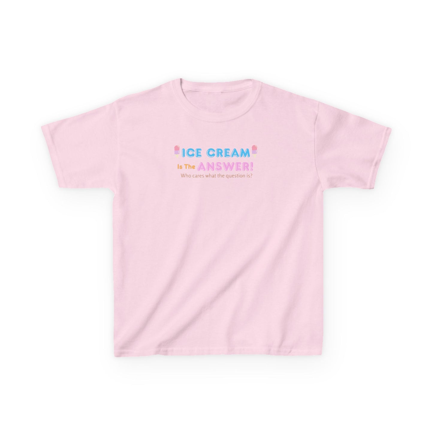 Kids Ice Cream Themed Tee - Fun Summer Shirt, Birthday Gift, Playtime Apparel, Cute Casual Wear, Sweet Treats Top