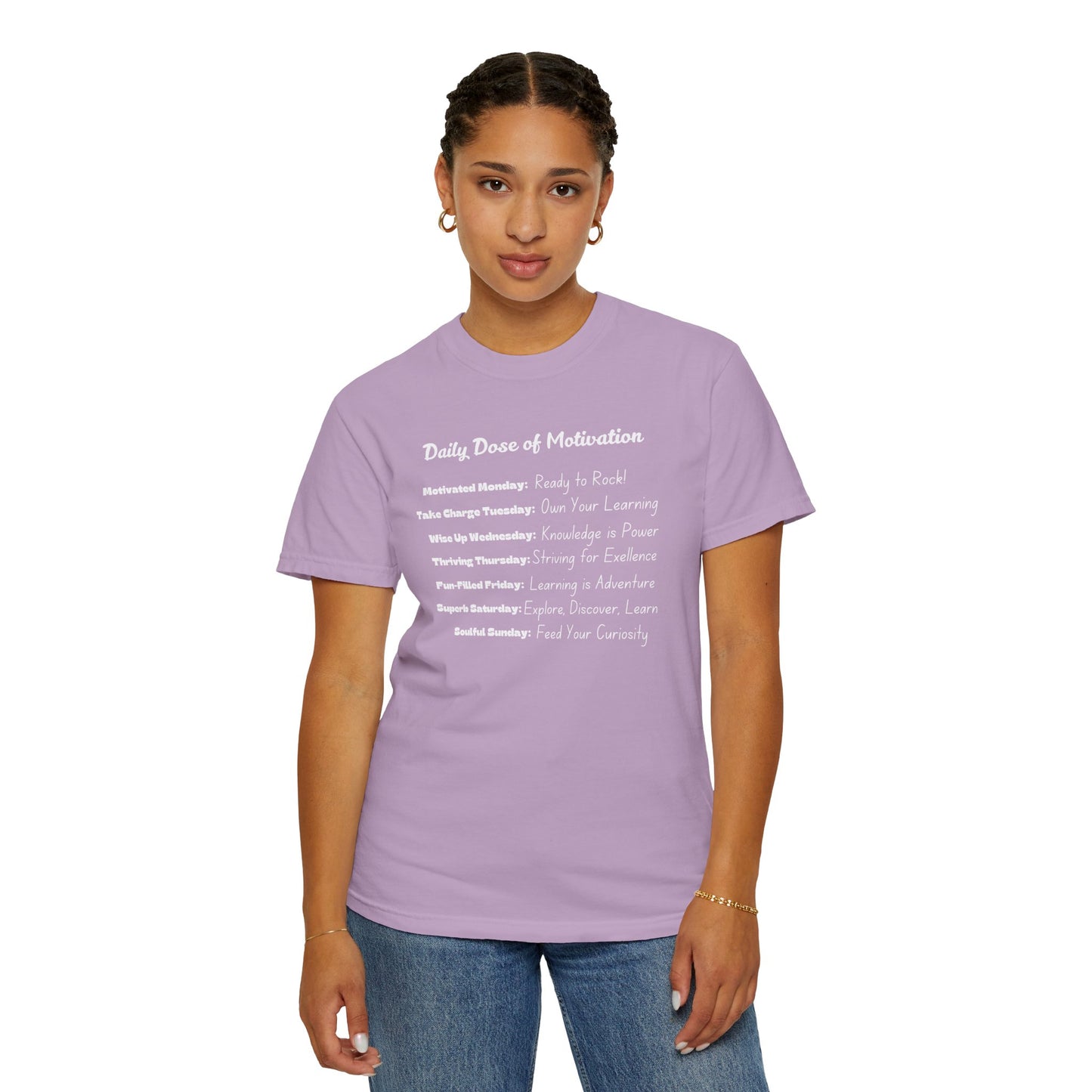 Daily Dose of Motivation, Mood Forecast Tee, Unisex Inspirational Shirt, Positive Vibes Top, Encouragement Gift, Men Women Clothing
