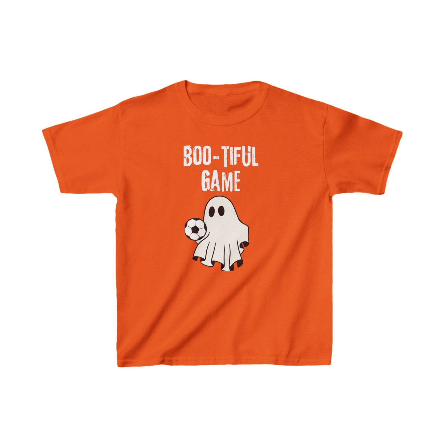 "Boo-tiful Game" Soccer Ghost, Kids Heavy Cotton™ Tee