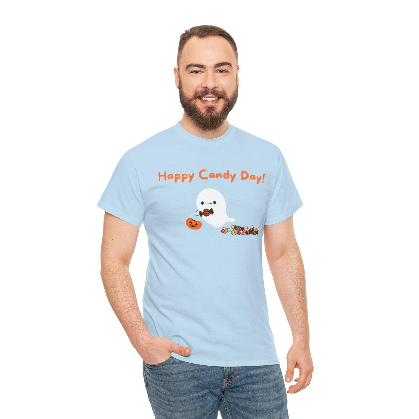 "Happy Candy Day!" Unisex Heavy Cotton Tee