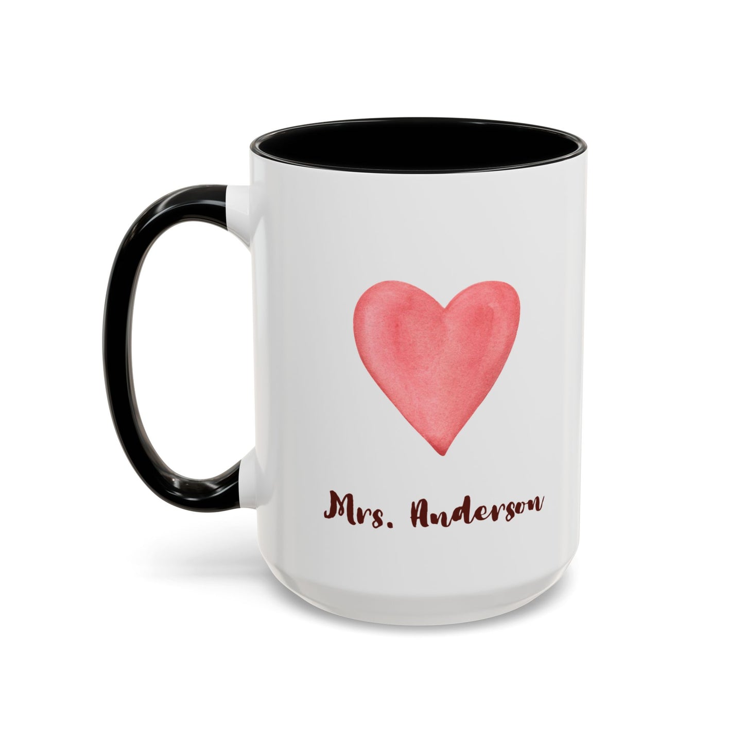 Coffee Mug, Brewing Love in the Classroom Daily, Valentine's Day Cute Personalizable Gift, Teacher Appreciation, 11 15oz Ceramic Cup
