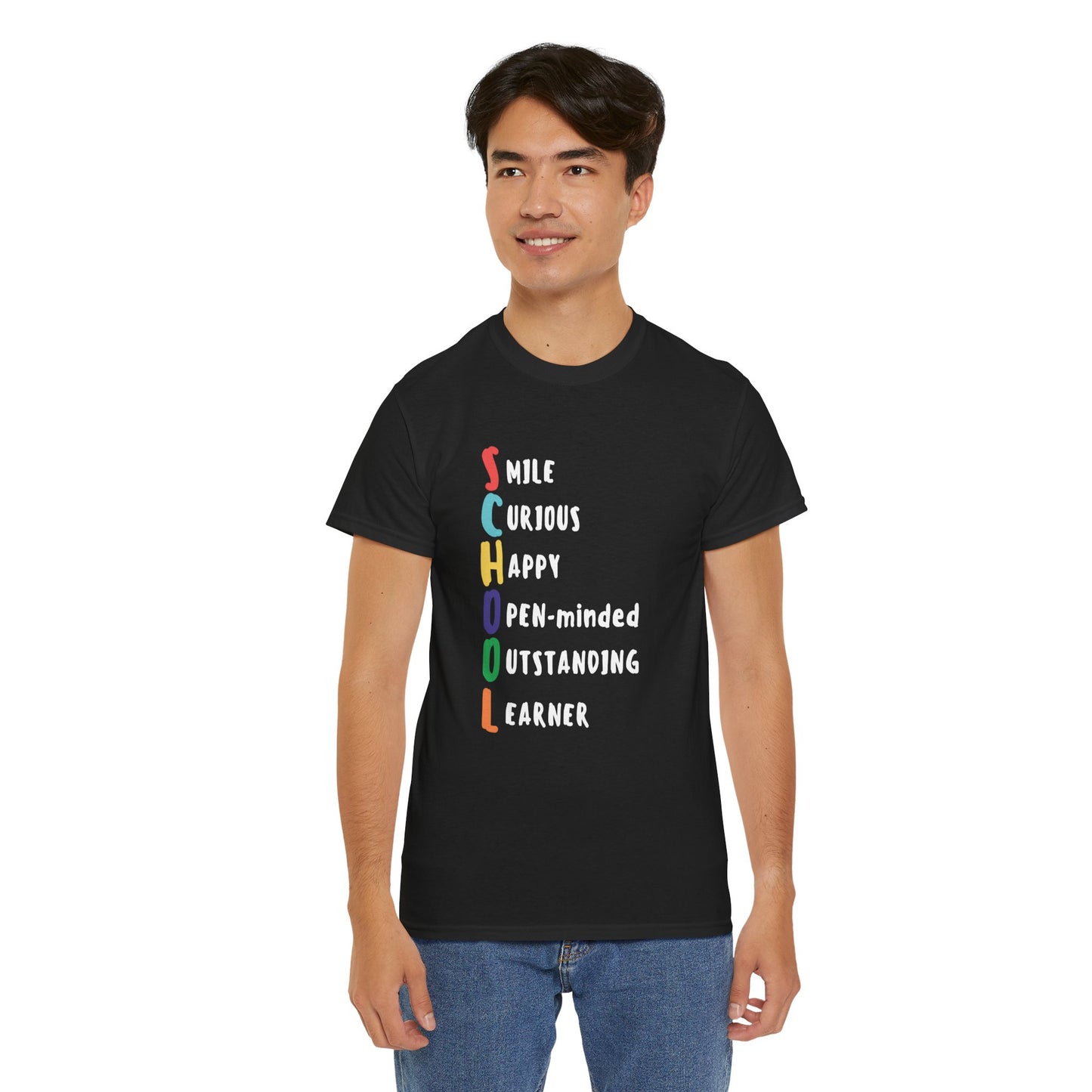 "School" Acronym, Unisex Heavy Cotton Tee