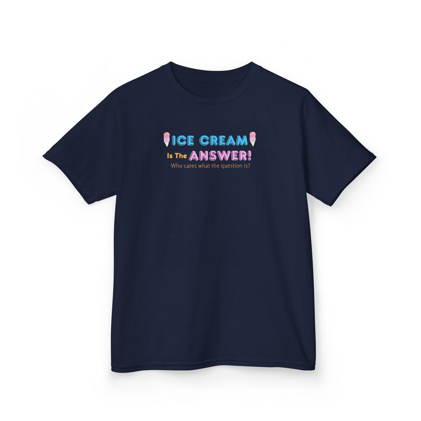 Kids Ice Cream Themed Tee - Fun Summer Shirt, Birthday Gift, Playtime Apparel, Cute Casual Wear, Sweet Treats Top