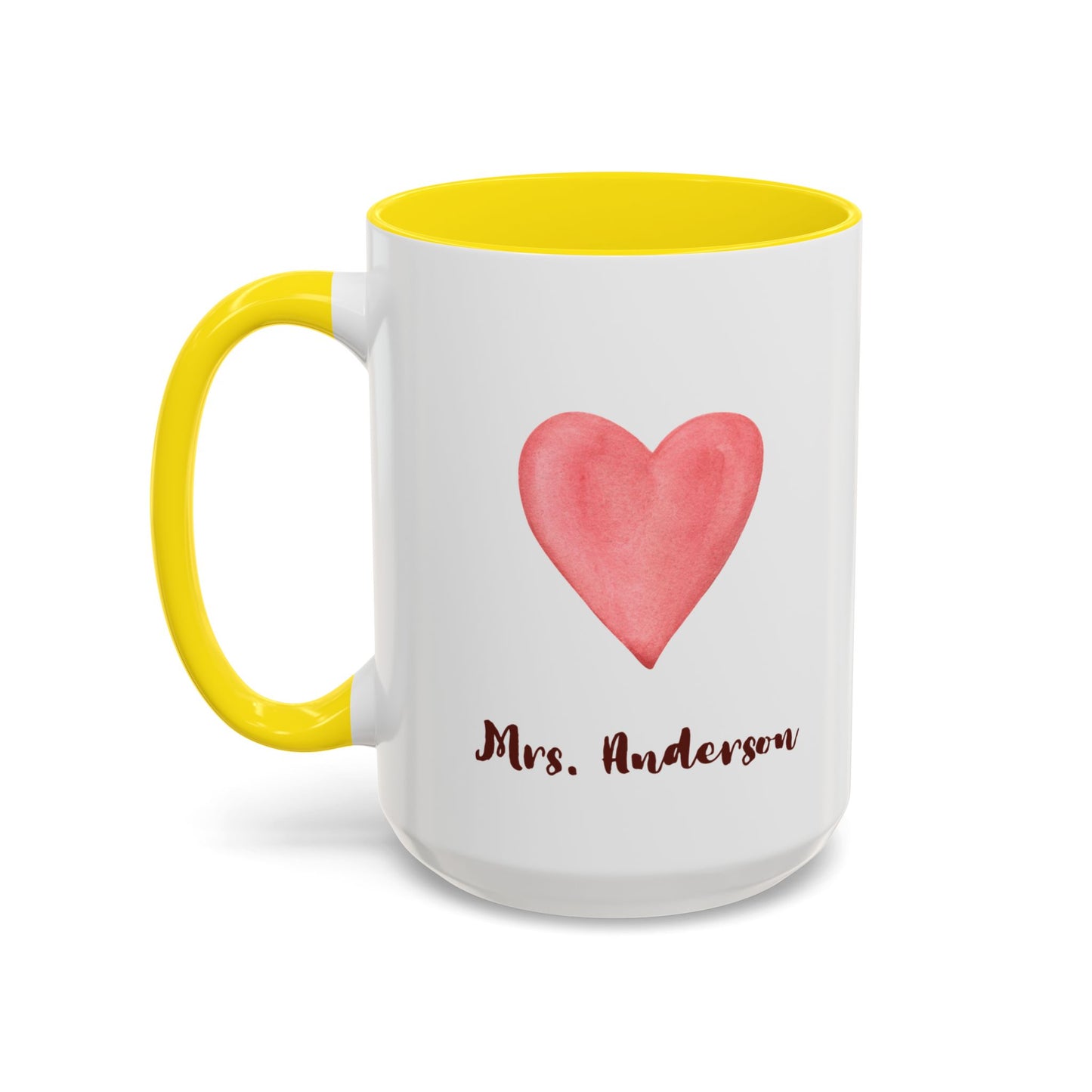 Coffee Mug, Brewing Love in the Classroom Daily, Valentine's Day Cute Personalizable Gift, Teacher Appreciation, 11 15oz Ceramic Cup