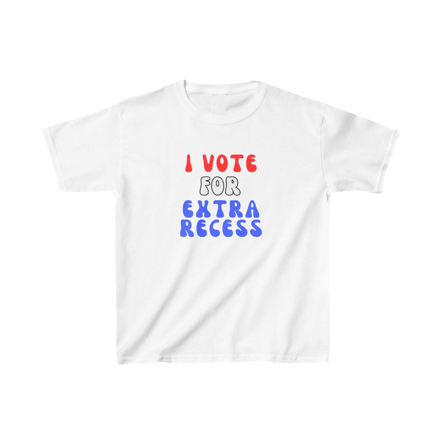 "I Vote For Extra Recess" Kids Heavy Cotton™ Tee