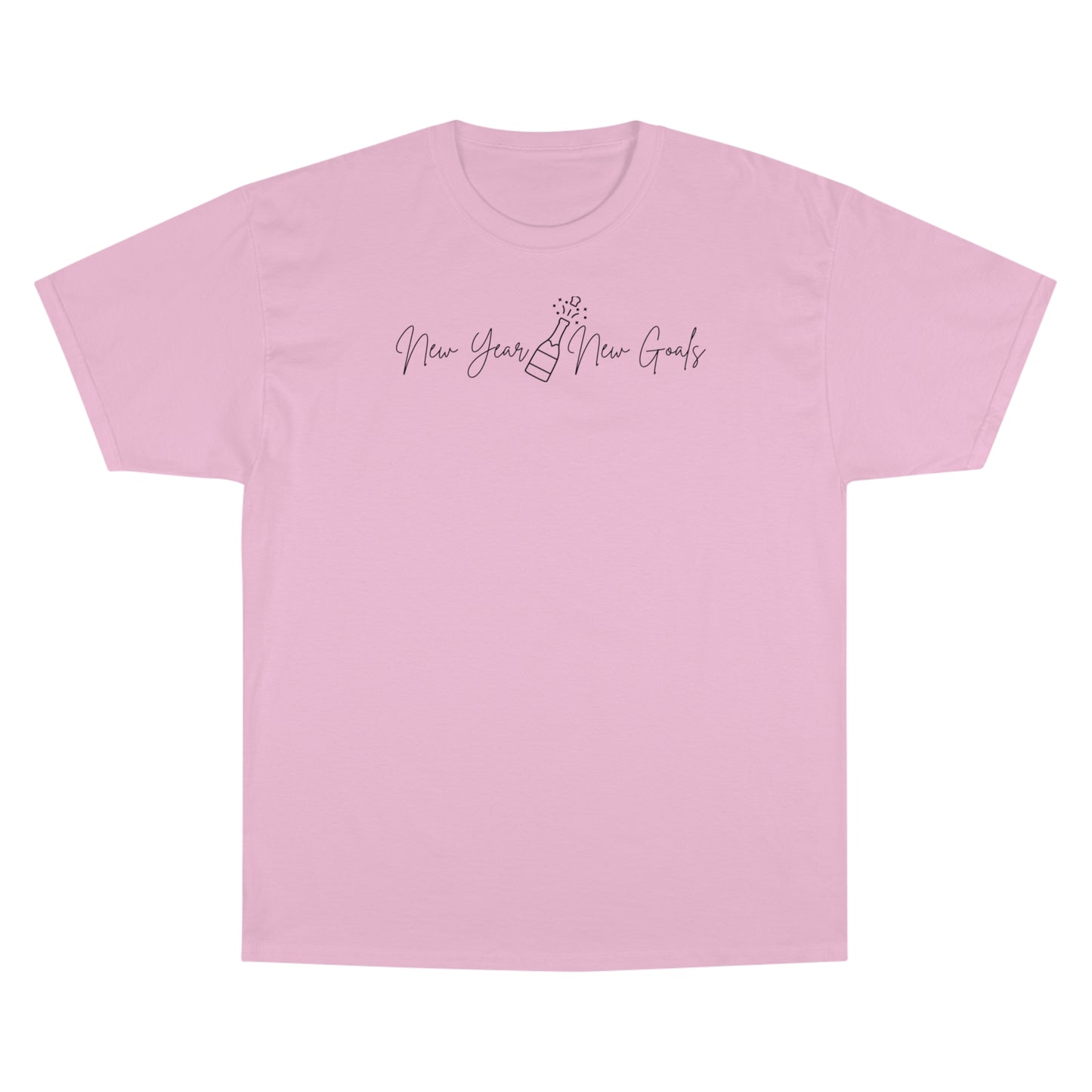 Champion T-Shirt, New Year, New Goals design, Champagne Bottle popped, Motivational Tee, Inspirational Shirt, Fitness Apparel, Workout Top,