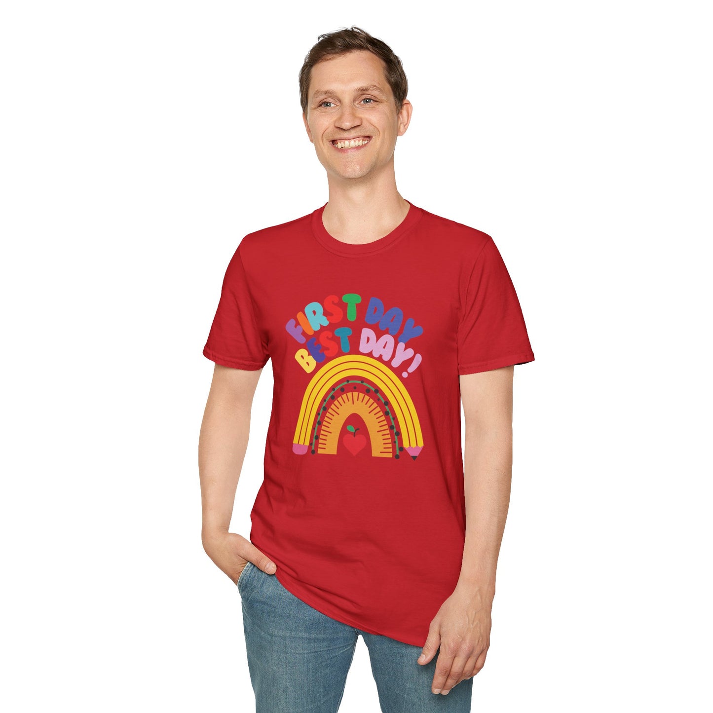 "First Day, Best Day" Unisex Softstyle T-Shirt
