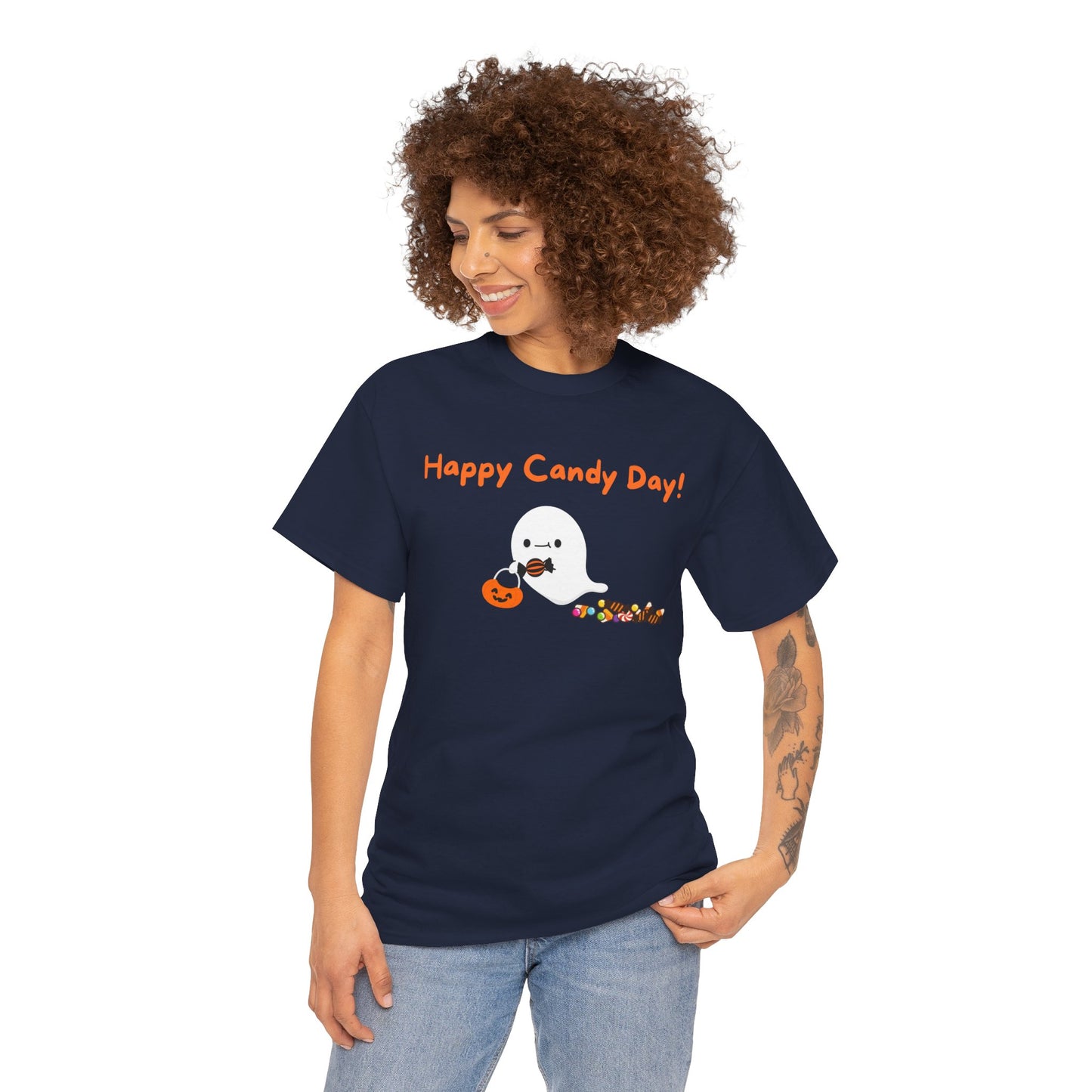 "Happy Candy Day!" Unisex Heavy Cotton Tee