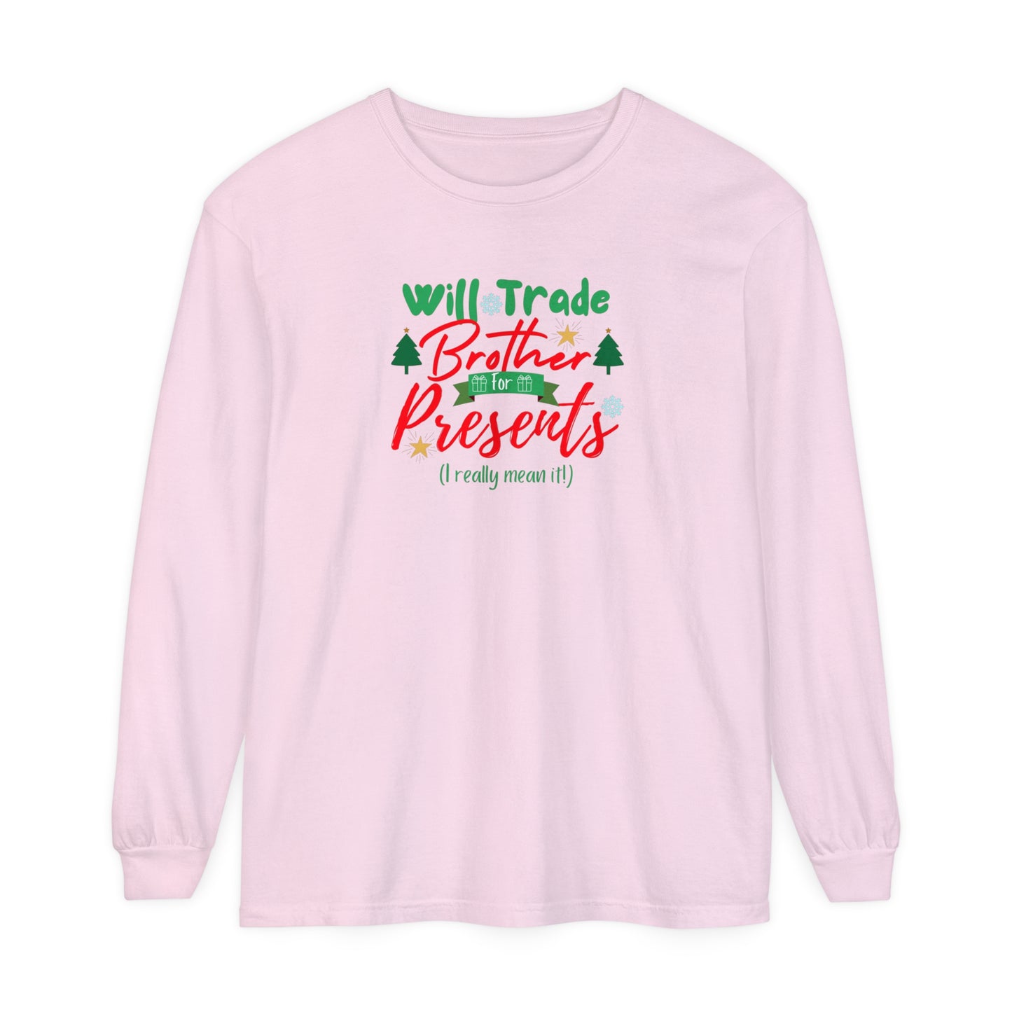 Unisex Garment-dyed Long Sleeve T-Shirt
