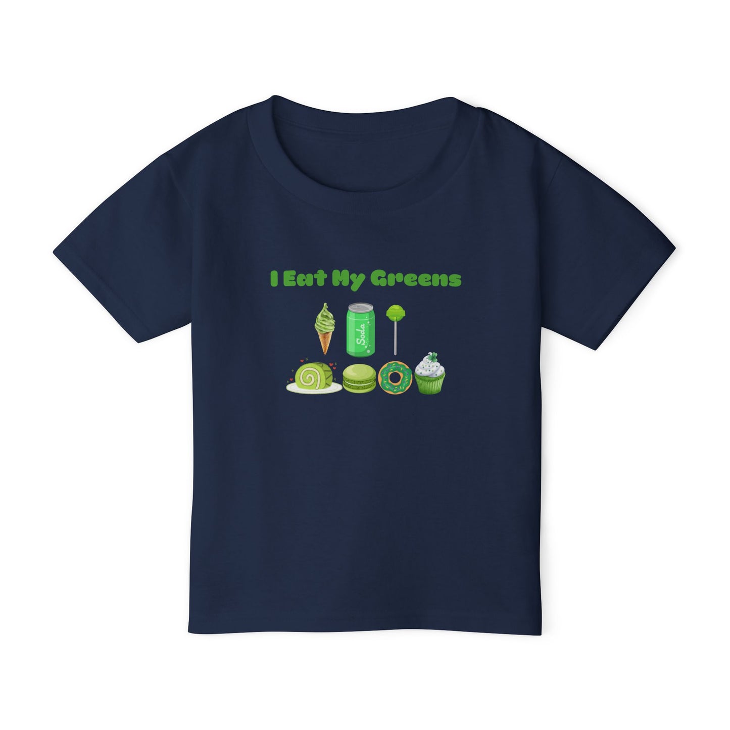 Cute Toddler T-Shirt with 'I Eat My Greens' Design, Fun Kids Apparel, Healthy Living Gift, Summer Wear, Playdate Outfit