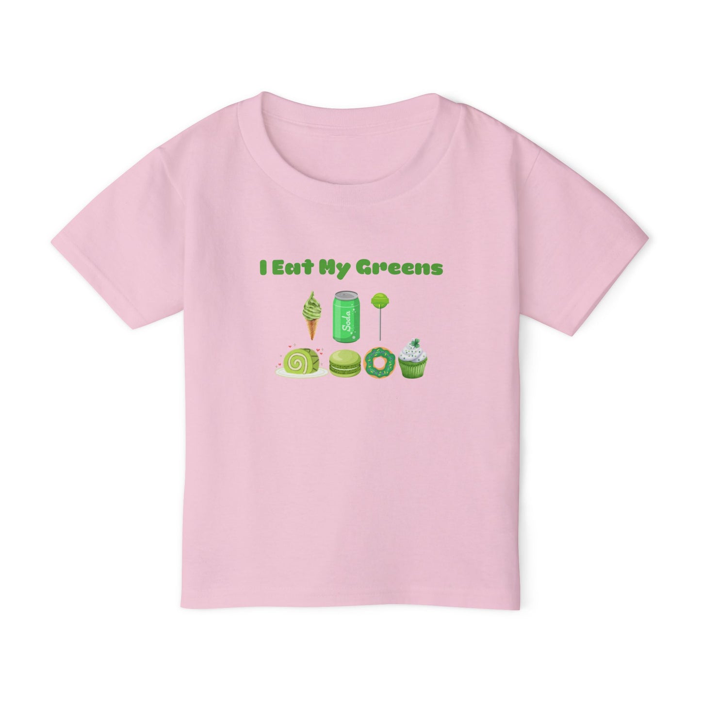 Cute Toddler T-Shirt with 'I Eat My Greens' Design, Fun Kids Apparel, Healthy Living Gift, Summer Wear, Playdate Outfit