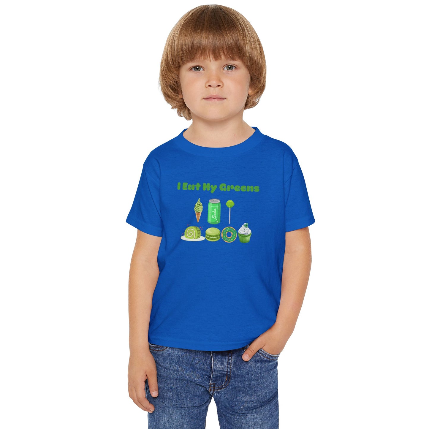 Cute Toddler T-Shirt with 'I Eat My Greens' Design, Fun Kids Apparel, Healthy Living Gift, Summer Wear, Playdate Outfit