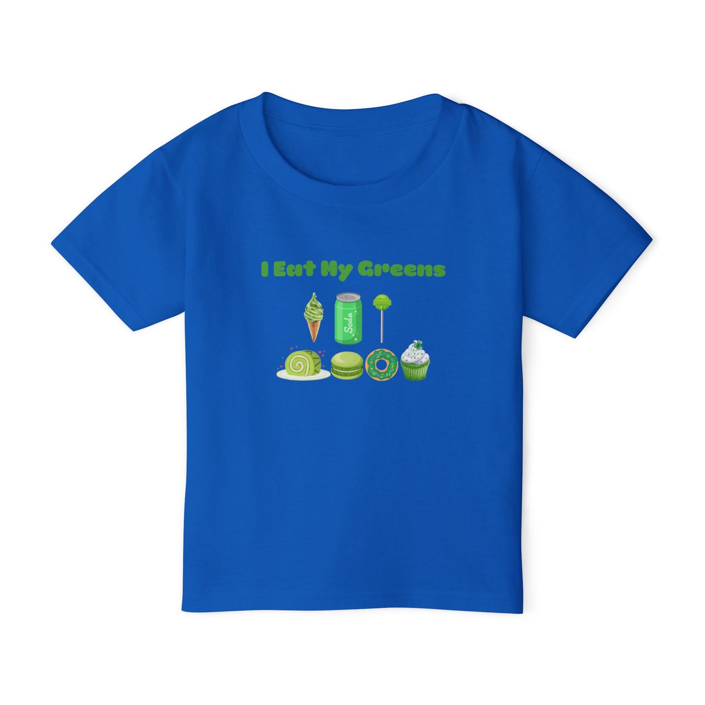 Cute Toddler T-Shirt with 'I Eat My Greens' Design, Fun Kids Apparel, Healthy Living Gift, Summer Wear, Playdate Outfit