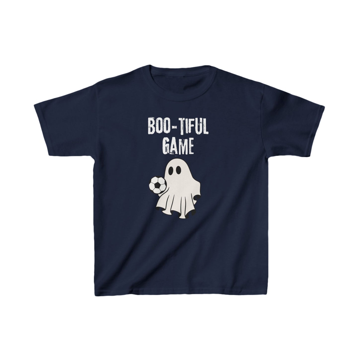 "Boo-tiful Game" Soccer Ghost, Kids Heavy Cotton™ Tee
