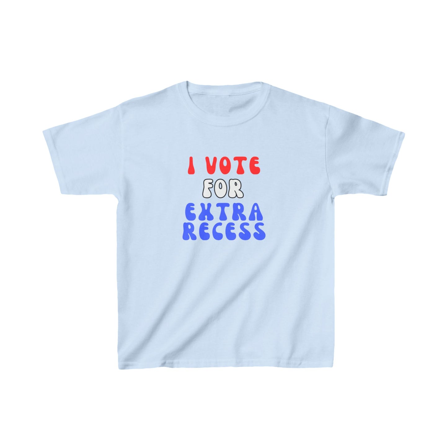 "I Vote For Extra Recess" Kids Heavy Cotton™ Tee